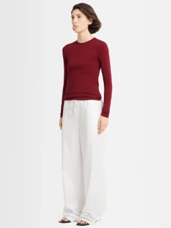 T-shirt a maniche lunghe Sofia in jersey stretch