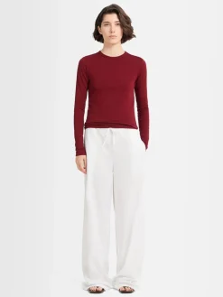 T-shirt a maniche lunghe Sofia in jersey stretch