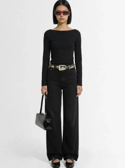 T-shirt a maniche lunghe Steffi in cotone
