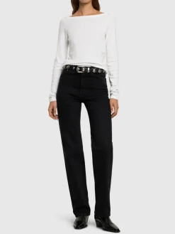 T-shirt a maniche lunghe Steffi in cotone