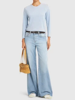 T-shirt boxy in misto cotone