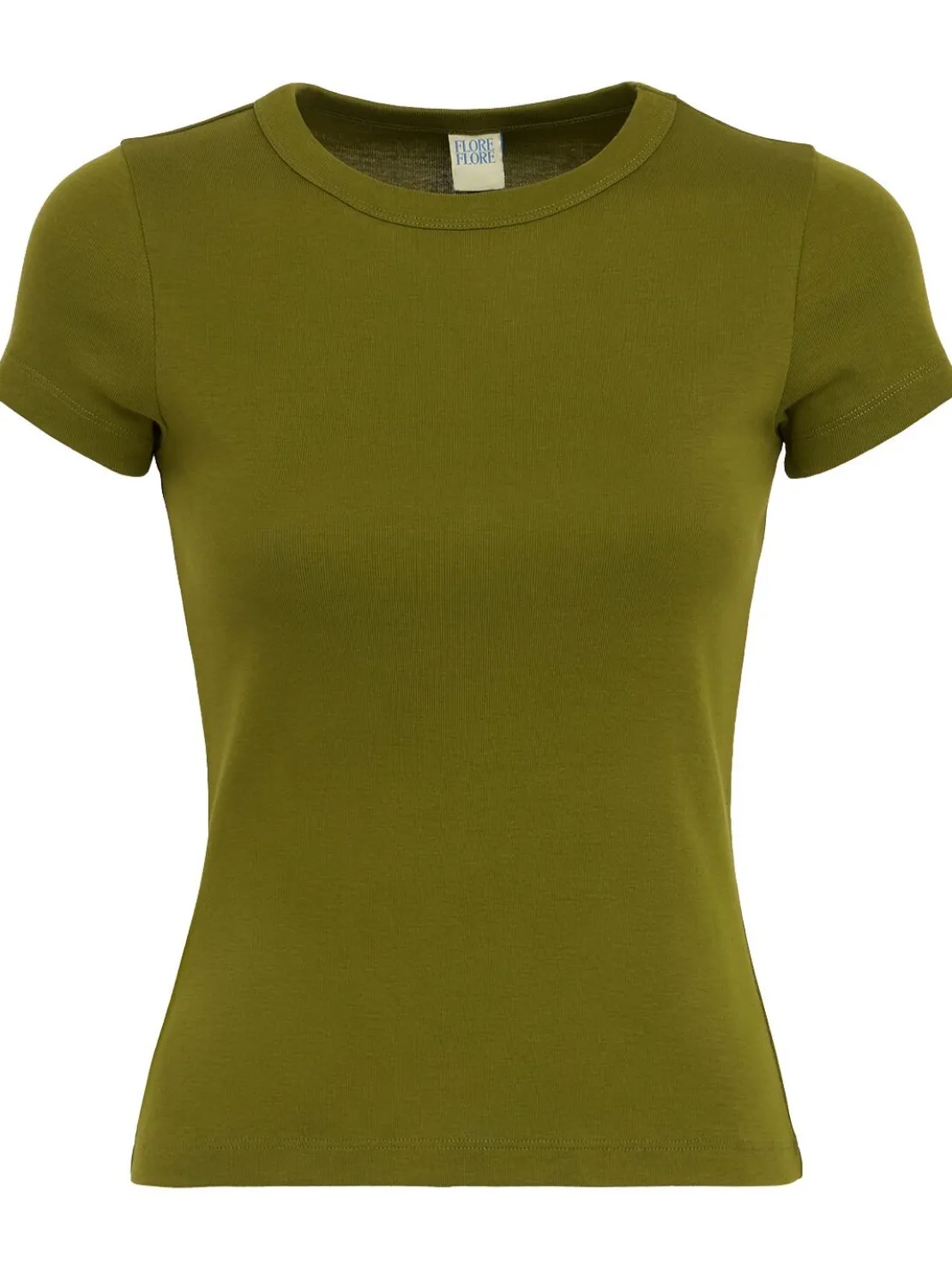 T-shirt Car Baby Tee in cotone organico a costine