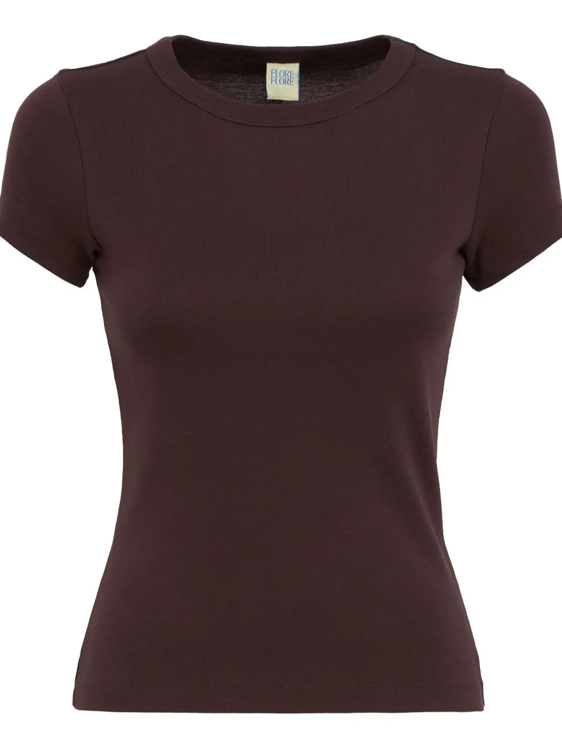 T-shirt Car Baby Tee in cotone organico a costine