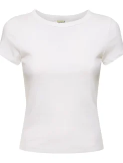 T-shirt Car Baby Tee in cotone organico a costine