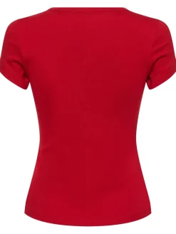 T-shirt Car Baby Tee in cotone organico a costine