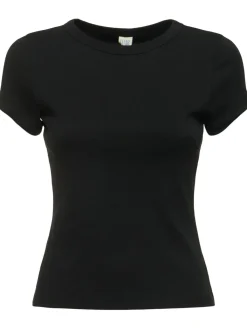 T-shirt Car Baby Tee in cotone organico a costine
