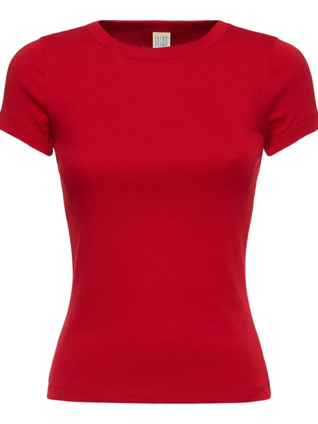 T-shirt Car Baby Tee in cotone organico a costine