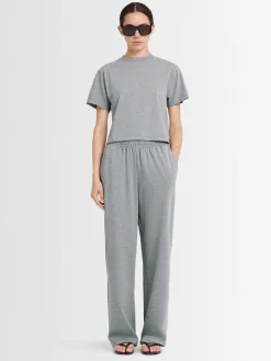 T-shirt cropped Greta in jersey di cotone