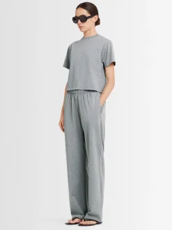T-shirt cropped Greta in jersey di cotone