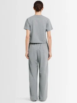 T-shirt cropped Greta in jersey di cotone