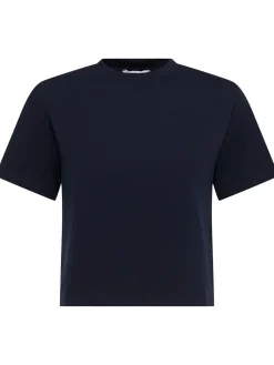 T-shirt cropped Greta in jersey di cotone