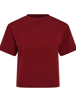 T-shirt cropped Greta in jersey di cotone