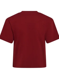 T-shirt cropped Greta in jersey di cotone
