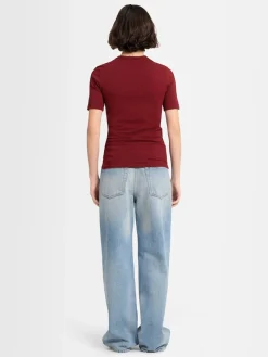 T-shirt Daisy in jersey di cotone stretch