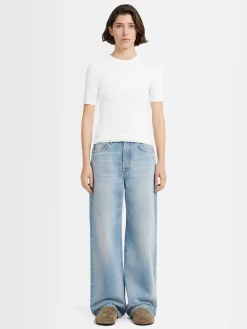 T-shirt Daisy in jersey di cotone stretch