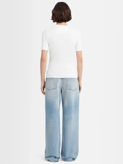 T-shirt Daisy in jersey di cotone stretch