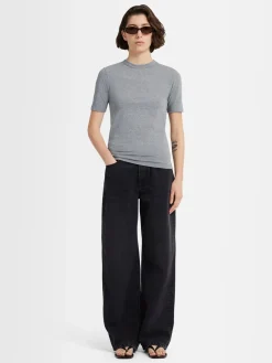 T-shirt Daisy in jersey di cotone stretch
