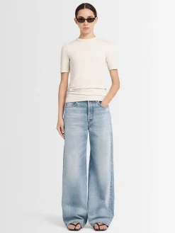 T-shirt Daisy in jersey di cotone stretch