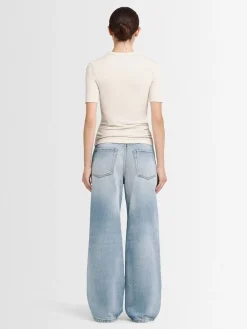 T-shirt Daisy in jersey di cotone stretch