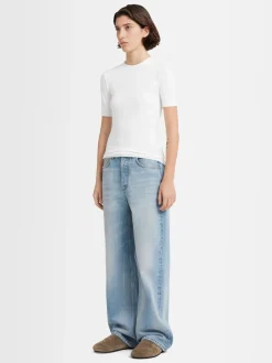 T-shirt Daisy in jersey di cotone stretch