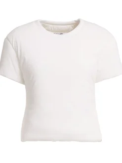 T-shirt imbottita in jersey di cotone