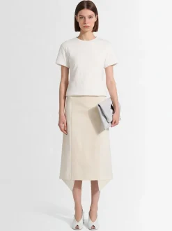 T-shirt imbottita in jersey di cotone