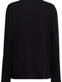 T-shirt in cotone a maniche lunghe