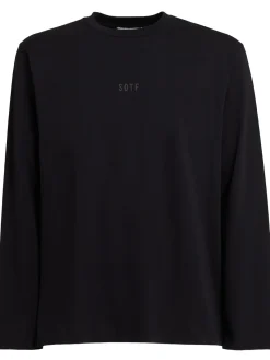 T-shirt in cotone a maniche lunghe