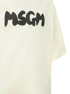 T-shirt in jersey di cotone con logo
