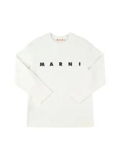 T-shirt in jersey di cotone con stampa