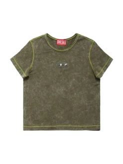 T-shirt in jersey di cotone con logo