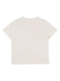 T-shirt in jersey di cotone con ricamo