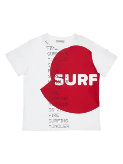 T-shirt in jersey di cotone stampato
