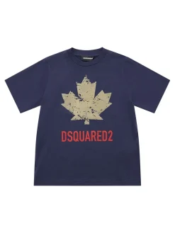 T-shirt in jersey di cotone stampato