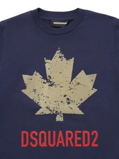 T-shirt in jersey di cotone stampato