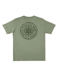 T-shirt in jersey di cotone stampato