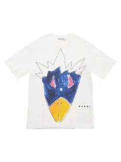 T-shirt in jersey di cotone stampato