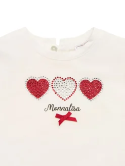 T-shirt in jersey di cotone stampato