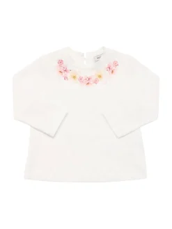 T-shirt in jersey di cotone stampato