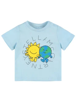 T-shirt in jersey di cotone stampato
