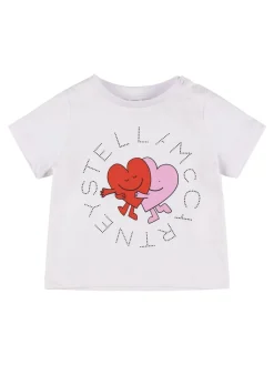T-shirt in jersey di cotone stampato