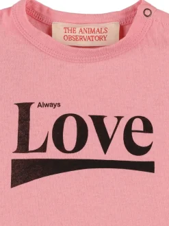 T-shirt in jersey di cotone stampato
