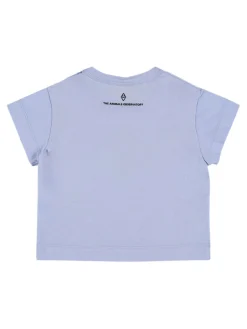 T-shirt in jersey di cotone stampato