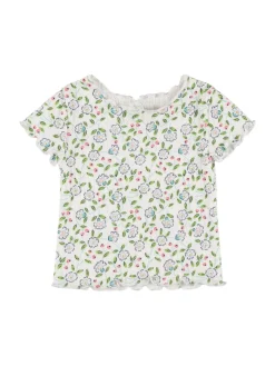 T-shirt in jersey di cotone stampato