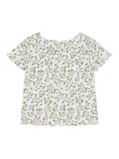 T-shirt in jersey di cotone stampato