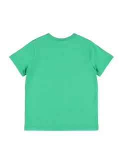 T-shirt in jersey di cotone stampato
