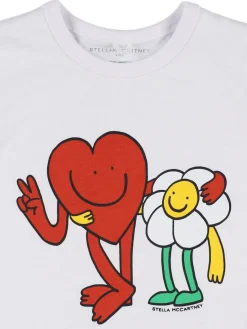 T-shirt in jersey di cotone stampato