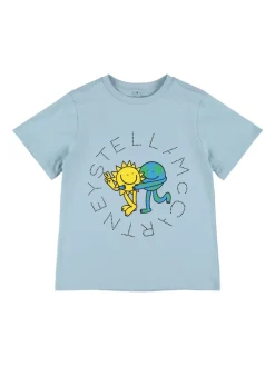T-shirt in jersey di cotone stampato