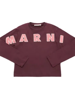 T-shirt in jersey di cotone stampato
