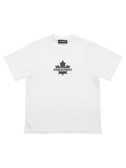 T-shirt in jersey di cotone stampato